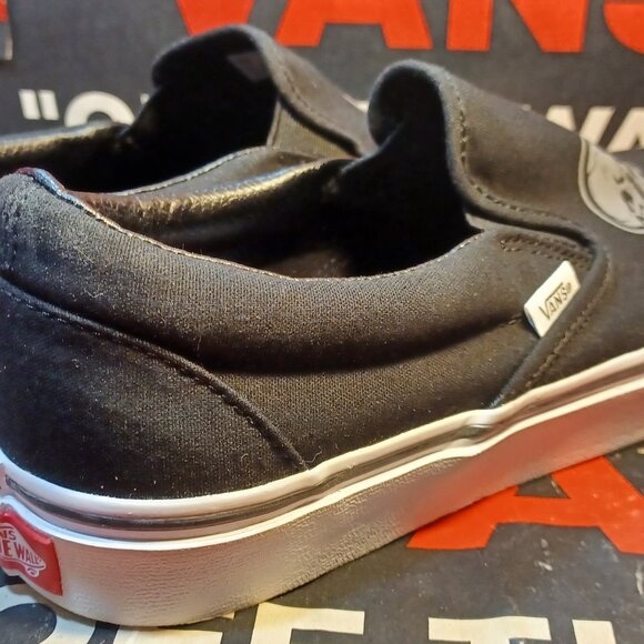 Vans Men's U.S. 9.5 Slip-On Love You To Death Black/White VN0A5JMH6BT - Picture 3 of 12